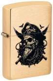 Produktbild Zippo Pirate Skull Messing gebürstet Piratenschädel Farbbild - 60007575