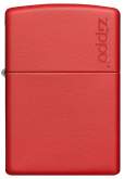 Produktbild Zippo Red Matte Basismodell rot matt mit Zippo Logo - 60001204