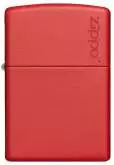 Produktbild Zippo Red Matte Basismodell rot matt mit Zippo Logo - 60001204