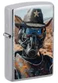 Produktbild Zippo Cowboy Robot Ranger chrom gebürstet mit Farbbild - 60007656