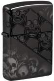 Produktbild Zippo Skulls schwarz Armor High Polish Black MultiCut - 60007451