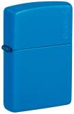 Produktbild Zippo Sky Blue Matte Basismodell hellblau matt mit Zippo Logo - 60006627
