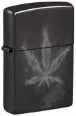 Produktbild Zippo Smokey Leaf schwarz glänzend mit Farb Druck - 60007541