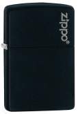 Produktbild Zippo schwarz matt Basismodell mit Zippo Logo - 60001203