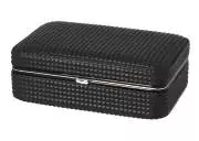 Produktbild Reisehumidor Angelo Kunstleder Diamond schwarz 8 Zigarren