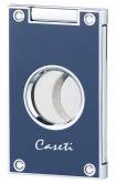 Produktbild Caseti Zigarrenabschneider Doppelklingen Cutter graublau Ring 56 / 22mm Schnitt