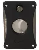 Produktbild Caseti Zigarrenabschneider Doppelklingen Cutter schwarz matt anthrazit Ring 54 / 21mm Schnitt