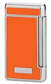 Produktbild Caseti Paris Feuerzeug orange chrom mit 2-fach Jet-Flamme