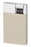 Produktbild Caseti Paris grau-beige matt silbern Feuerzeug mit Flat Jet-Flamme