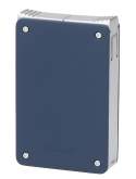 Produktbild Caseti Paris Feuerzeug blau chrom mit Soft-Jet-Flamme und 2-fach Jet-Flamme