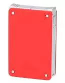 Produktbild Caseti Paris Feuerzeug rot chrom mit Soft-Jet-Flamme und 2-fach Jet-Flamme