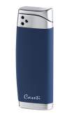 Produktbild Caseti Paris blau matt chrom Feuerzeug mit Piezo Zündung