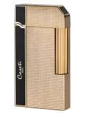 Produktbild Caseti Paris Serie Rom schwarz gold Caree Feuerzeug mit Steinzündung