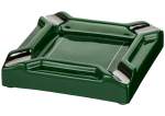 Caseti Zigarrenascher Keramik grün glänzend 4 Ablagen 20x20x4cm