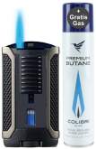 Produktbild Colibri Apex II schwarz metallic schwarz Feuerzeug mit Jet-Flamme