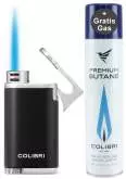 Produktbild Colibri Belmont II schwarz chrom Feuerzeug 1-fach Jet Flamme