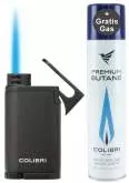 Produktbild Colibri Belmont II schwarz metallic Feuerzeug 1-fach Jet Flamme