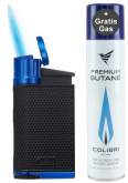 Produktbild Colibri Evo schwarz blau Feuerzeug 1-fach Jet-Flamme