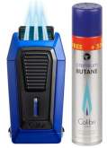 Colibri Feuerzeug Quantum mit 3-fach Jet-Flamme blau-schwarz