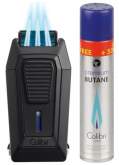 Produktbild Colibri Feuerzeug Quantum mit 3-fach Jet-Flamme schwarz