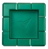 Produktbild Colibri Zigarrenascher Heritage Cube grün Metall 4 Ablagen quadratisch