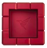 Produktbild Colibri Zigarrenascher Heritage Cube rot Metall 4 Ablagen quadratisch