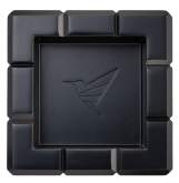 Produktbild Colibri Zigarrenascher Heritage Cube schwarz Metall 4 Ablagen quadratisch
