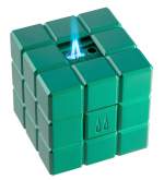 Produktbild Colibri Heritage Cube grün Tischfeuerzeug mit Softflamme und Doppel-Jetflamme