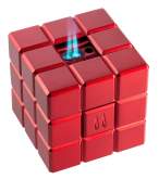 Produktbild Colibri Heritage Cube rot Tischfeuerzeug mit Softflamme und Doppel-Jetflamme