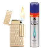 Produktbild Colibri Feuerzeug Julius II gold mit doppelter Schrägflamme