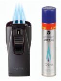 Produktbild Colibri Monaco II Schwarz matt Feuerzeug mit 3-fach Jet-Flamme