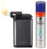Produktbild Colibri Pacific II Pfeifenfeuerzeug gunfarbend - schwarz