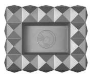Produktbild Colibri Zigarrenascher Quasar anthrazit grau Metall 6 Ablagen 25x20x5cm