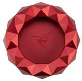 Produktbild Colibri Zigarrenascher Quasar rund rot Metall mehrere Ablagen 18x18x5cm