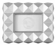 Produktbild Colibri Zigarrenascher Quasar silber Metall 6 Ablagen 25x20x5cm