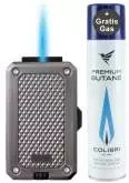 Produktbild Colibri Rally gun gebürstet Feuerzeug 1-fach Jet-Flamme
