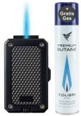 Produktbild Colibri Rally schwarz Feuerzeug mit 1-fach Jet-Flamme