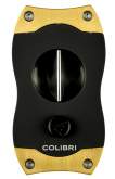 Produktbild Colibri V-Cut Kerbschnitt Zigarrencutter schwarz-Gold