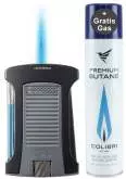 Produktbild Colibri Daytona II anthrazit schwarz Feuerzeug mit Jet-Flamme