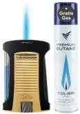 Produktbild Colibri Daytona II gold schwarz Feuerzeug mit Jet-Flamme