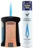 Produktbild Colibri Daytona II rosegold schwarz Feuerzeug mit Jet-Flamme