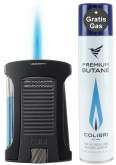 Produktbild Colibri Daytona II schwarz Feuerzeug mit Jet-Flamme