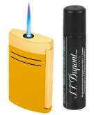 Produktbild S.T. Dupont MaxiJet Dragon honigfarben gelb gold Feuerzeug Jet-Flamme 020175 + Gas