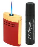 Produktbild S.T. Dupont MaxiJet Dragon bordeaux rot gold Feuerzeug Jet-Flamme 020174 + Gas
