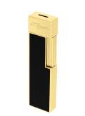 Produktbild S.T. Dupont Twiggy Feuerzeug schwarz gold mit Fackel Jet Flamme 030112