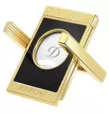Produktbild S.T. Dupont Cutter schwarz gold Zigarrenschneider Zigarrenbank 23mm Schnitt 003553