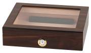 Produktbild Humidor Walnuss Finish mit Glasdeckel ca. 20 Zigarren