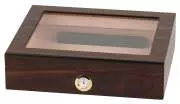 Produktbild Humidor Walnuss Finish mit Glasdeckel ca. 20 Zigarren