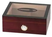 Produktbild Humidor Kirschbaumoptik Sichtfenster Cigar