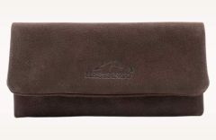 Produktbild Mestango 2019-2 Supple Nubuk-Kalbsleder Dunkelbraun Tabaktasche Drehertasche Tabakbeutel
